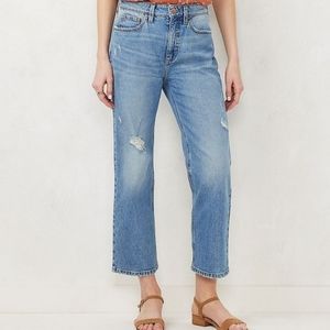 NWT LC Lauren Conrad Super High- Rise Crop Size 8